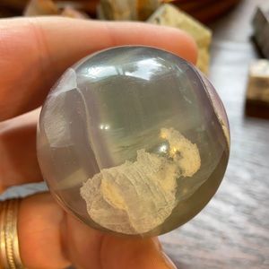 🎄SALE🎄Lavender Fluorite Crystal Sphere! Watch The Video!